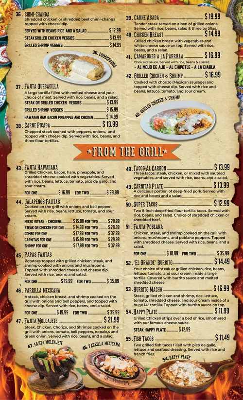 Menu page 3